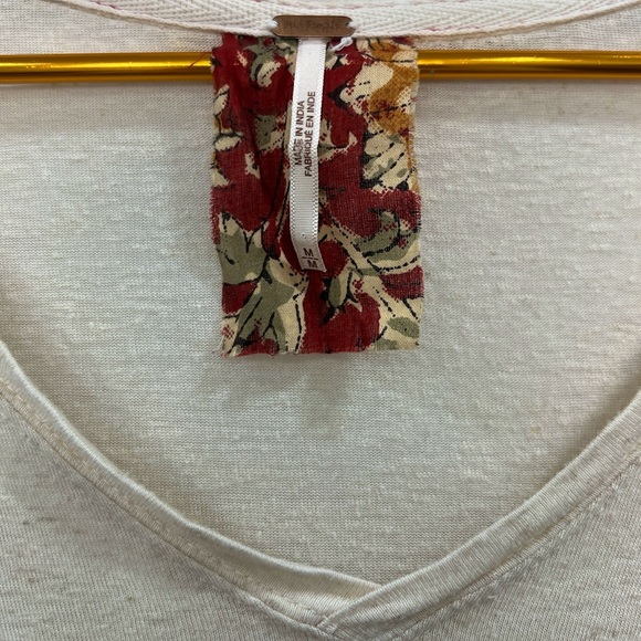 Free People Medallion Print Top Cream Size Medium - Picture 4 of 13